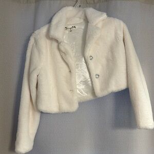 Girls Knitworks Fur Jacket size 8